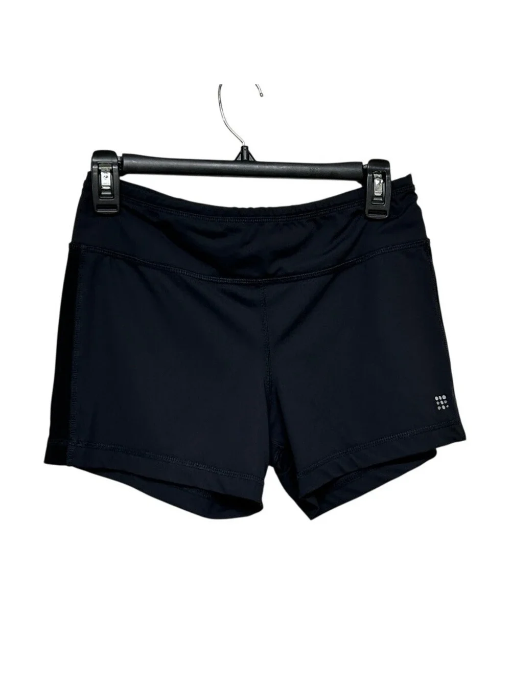 Title Nine Women's Black Diamalete Stretch Athletic Running Shorts Size M